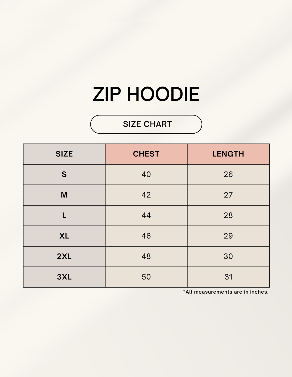 Color_Size Chart